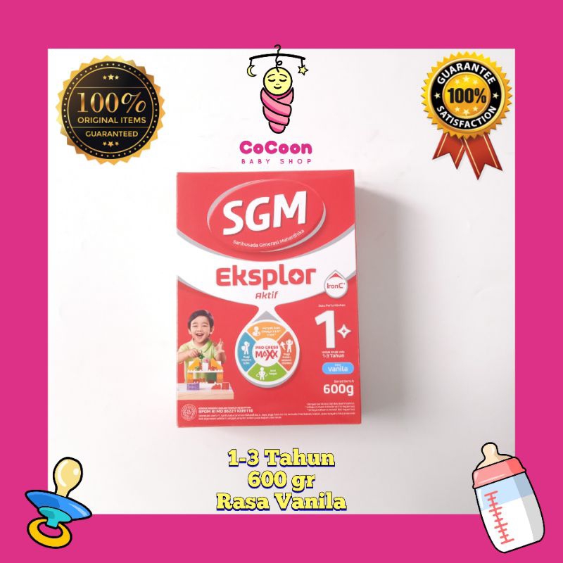 Susu Formula Bayi SGM Eksplor 1 1+ Vanila Vanilla 600 g 600gr