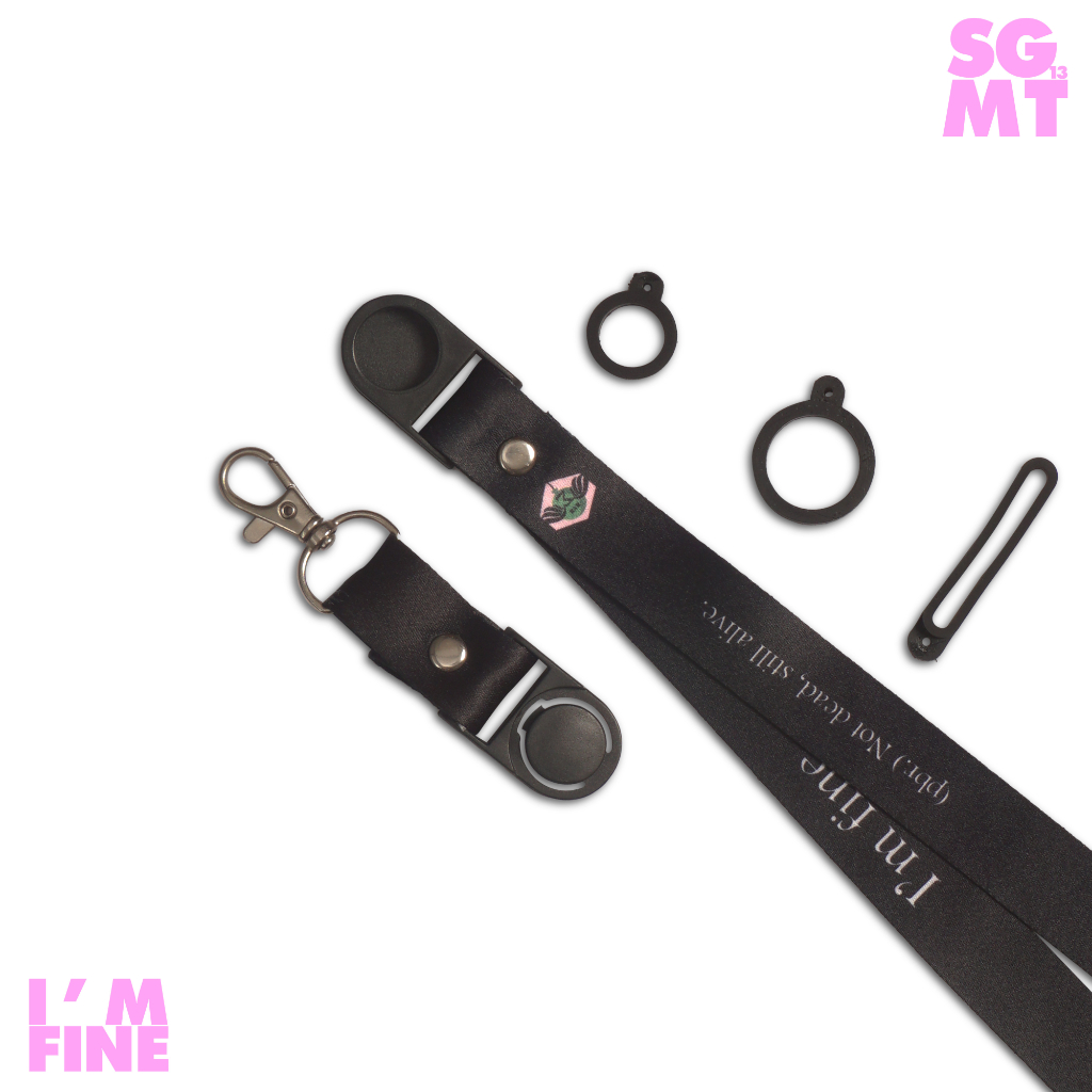 Lanyard ID Card Holder Name Tag HP Lanyard Full Printing FREE 3 Pcs Oring IM FINE