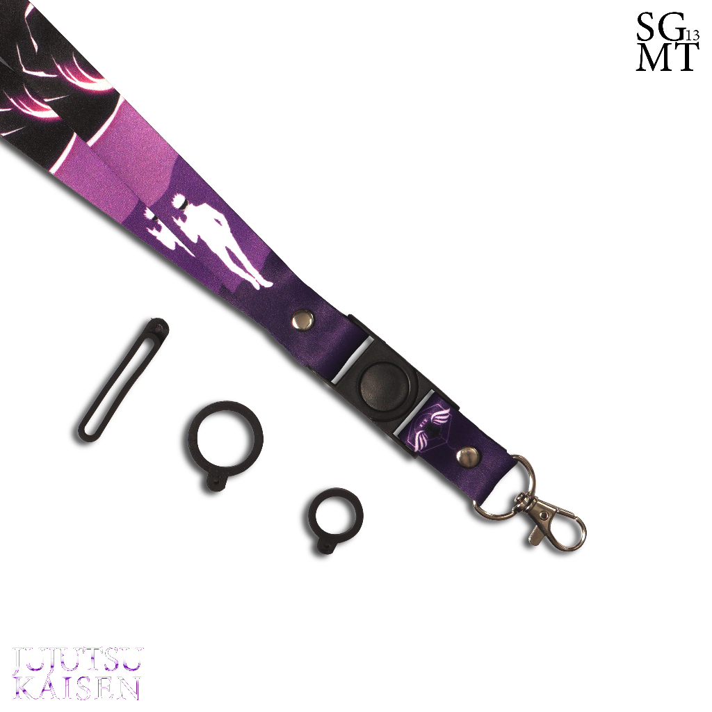 Lanyard ID Card Holder Name Tag HP Lanyard Full Printing FREE 3 Pcs Oring JUJUTSU KAISEN