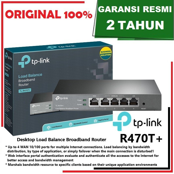 TP-LINK Load Balance Broadband Router TL-R470T+