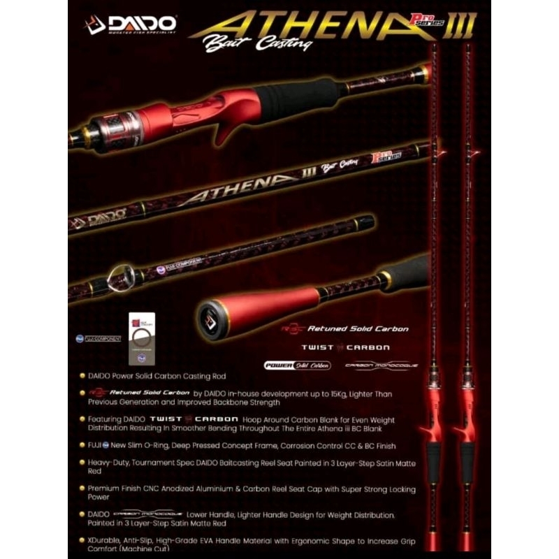 JORAN BC DAIDO ATHENA III BAIT CASTING PROSERIES 180