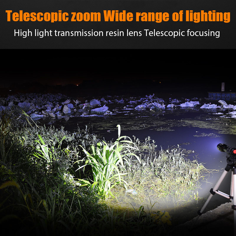 Senter Mini Swat Zoom Police LED Flashlamp Rechargeable T6 Emergency Lamp Lampu Outdoor Penerangan Camping Portable Waterproof