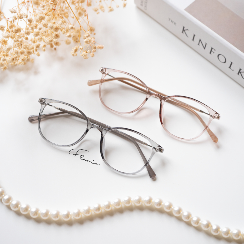 Flavia Eyewear - Kacamata Zoey Elastic (custom minus, photochromic, blueray, bluechromic dan photobrown)