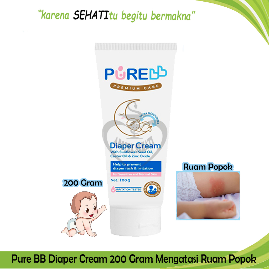 Pure Baby Diaper Cream Melindungi Kulit Bayi Ruam Popok