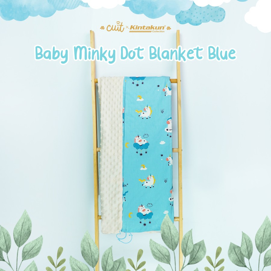 Kintakun Minky Dot Blanket 110 x 150 Lembut Super Soft