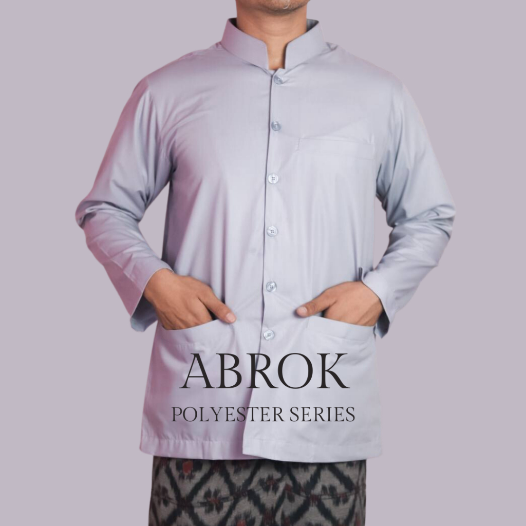 LIWA haibah spun polyester baju koko takwa dewasa  model ammu polos original GRATIS ONGKIR bahan pre