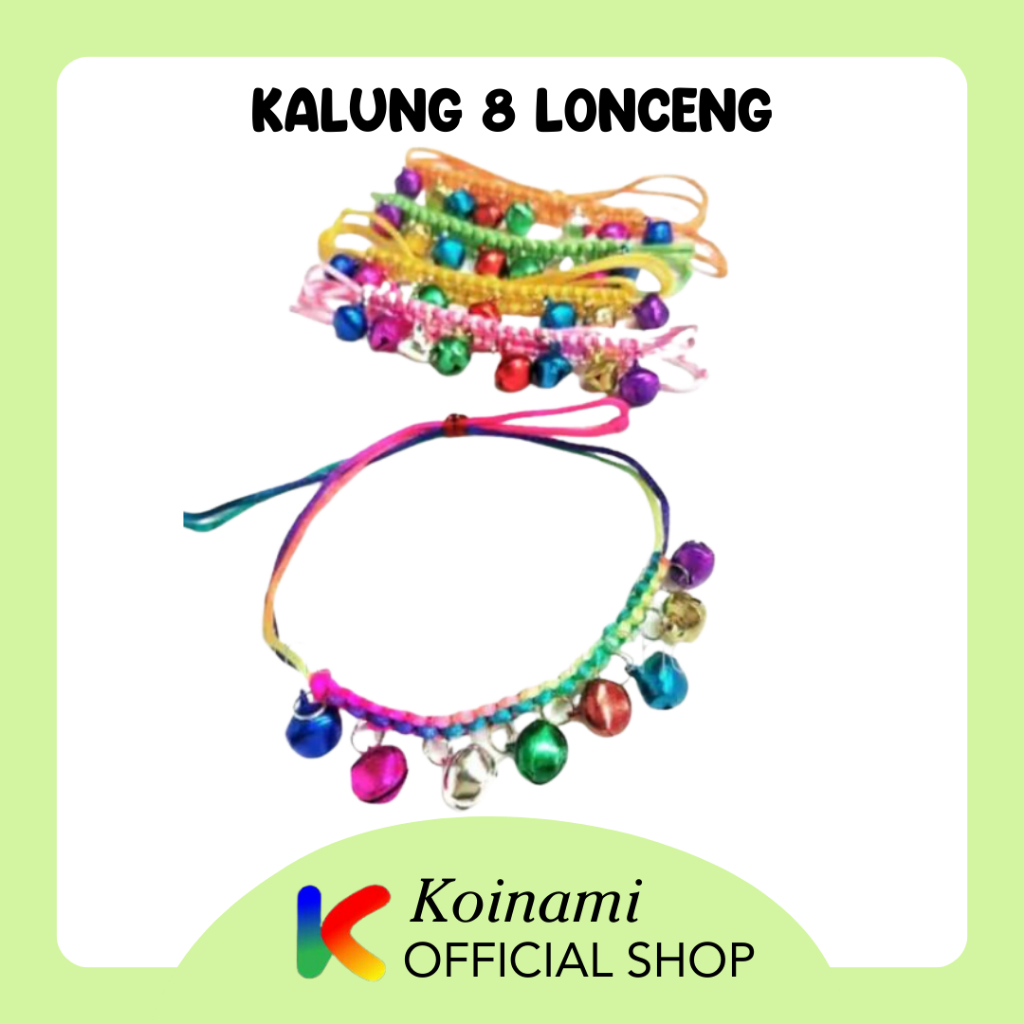 KALUNG 8 LONCENG / kucing / anjing / collar / acc hewan / perlengkapan / edoth