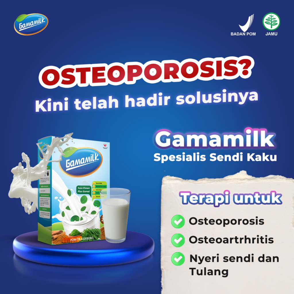 GAMAMILK SUSU ETAWA PREMIUM CEGAH OSTEOPHOROSIS DAN RADANG SENDI