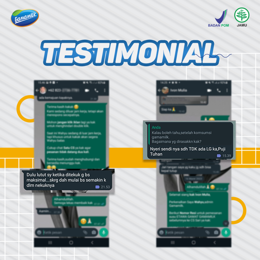 GAMAMILK SUSU ETAWA PREMIUM TERBAIK ATASI NYERI SENDI DAN TULANG 100% ORI