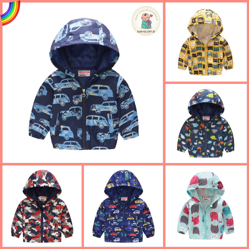 JAKET PARASUT ANAK IMPORT /JAKET HOODIE ZIPPER ANAK IMPORT /JAKET ANAK MURAH