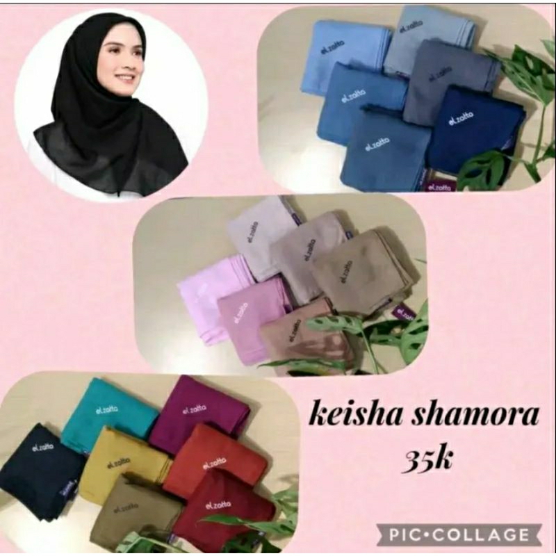 KERUDUNG SEGI EMPAT POLOS KEISHA SHAMORA ELZATTA