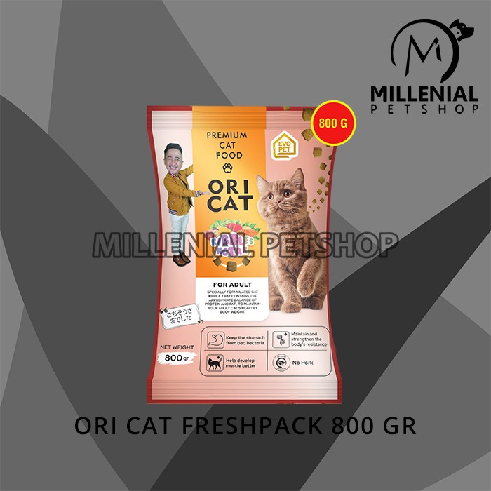 Makanan Kucing Ori Cat Food Adult Kitten Dewasa Freshpack 800 Gram