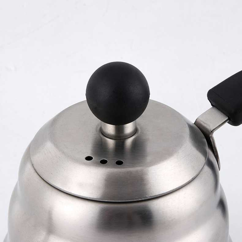 Teko Kopi Leher Angsa Coffee Maker Pot Drip Kettle 1L Tempat Minum Material Stainless Steel Anti Karat