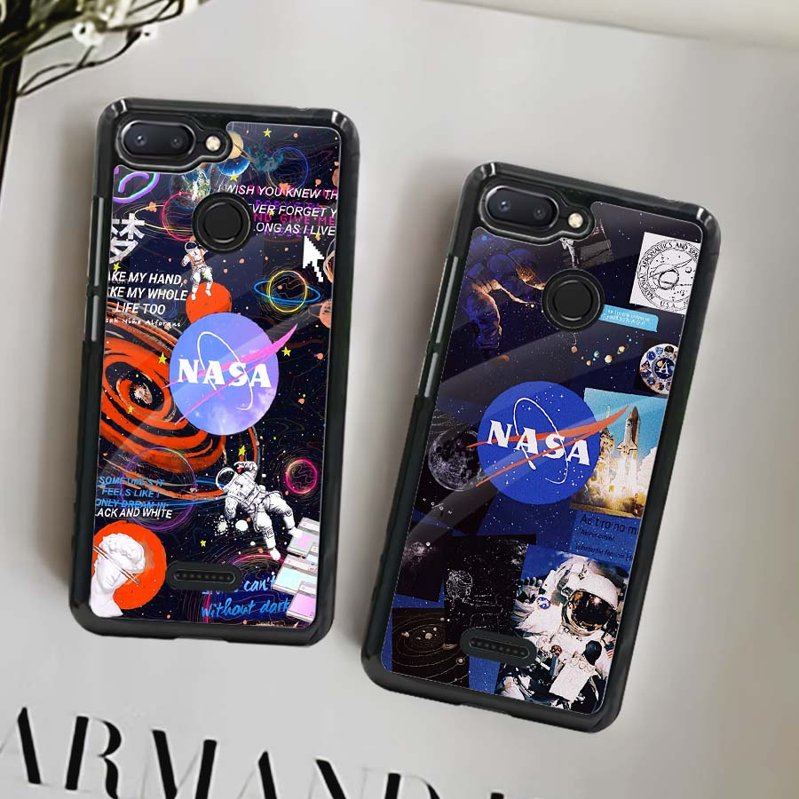 (MT78) Case Kilau Redmi 6 | Redmi 6A | Casing Hp Xiaomi | Pelindung Smartphone Seven Case | Nasa 2