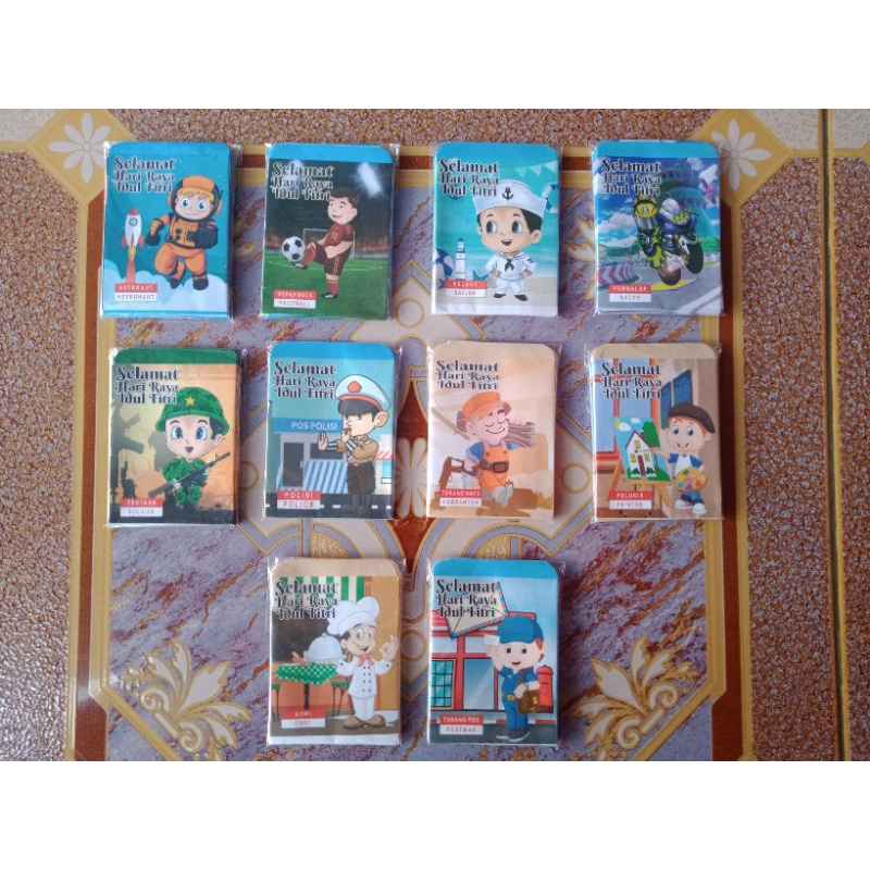 

angpau amplop lebaran motif lucu profesi