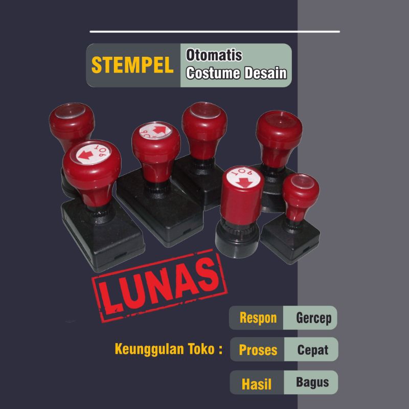 

Cetak Stempel Otomatis Bulat Costume Logo Sendiri