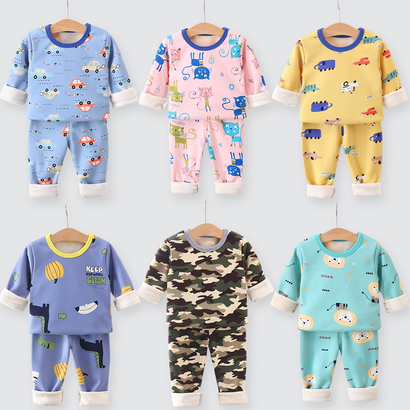 Setelan Lengan Panjang Premium Anak Laki Laki Perempuan Import / Setelan Piyama Anak Import / Baju Tidur Anak