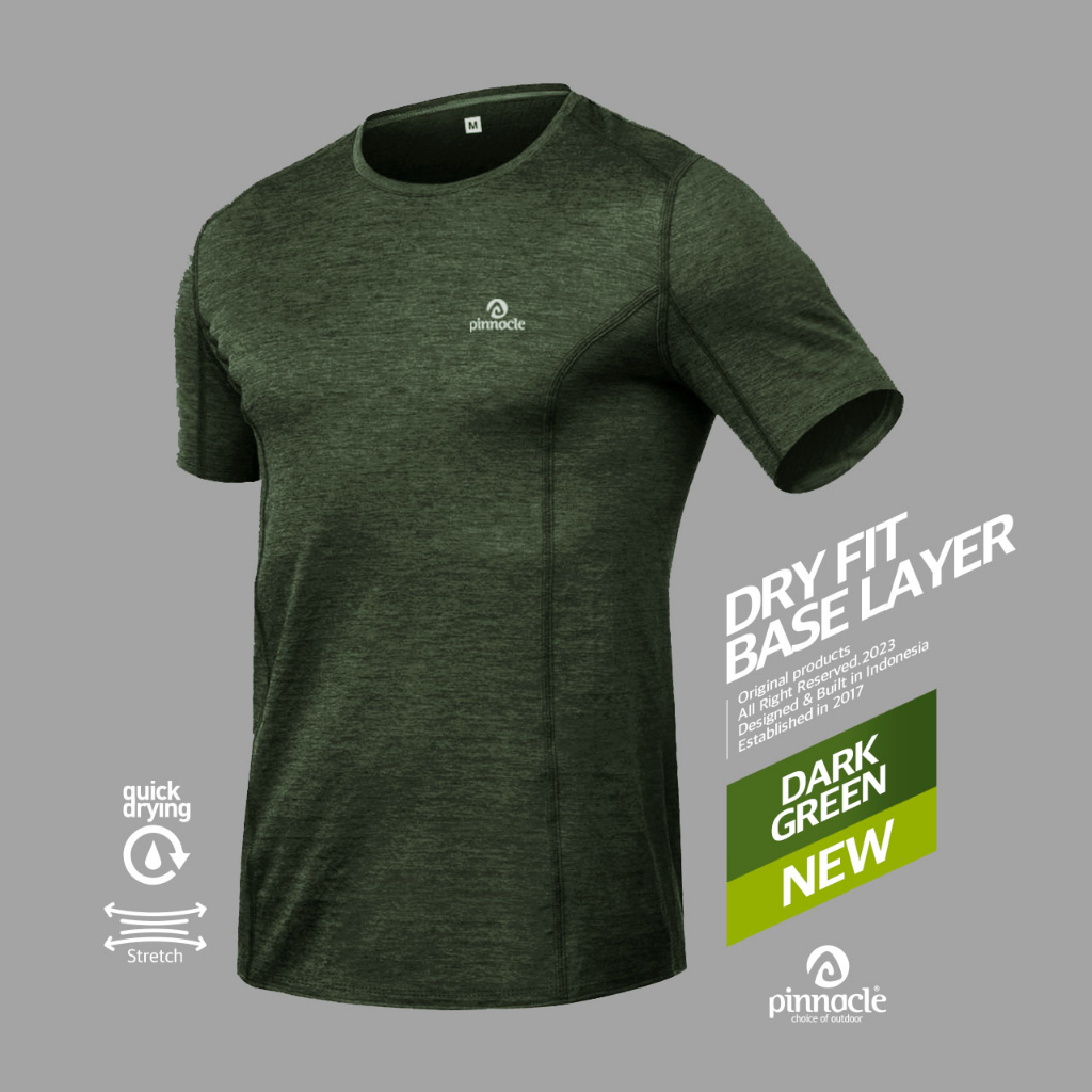 Pinnacle Dry Fit Base Layer Dark Green