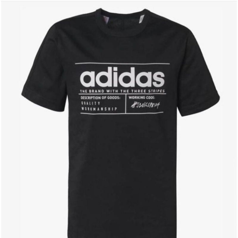 Black Tee T Shirt Adidas