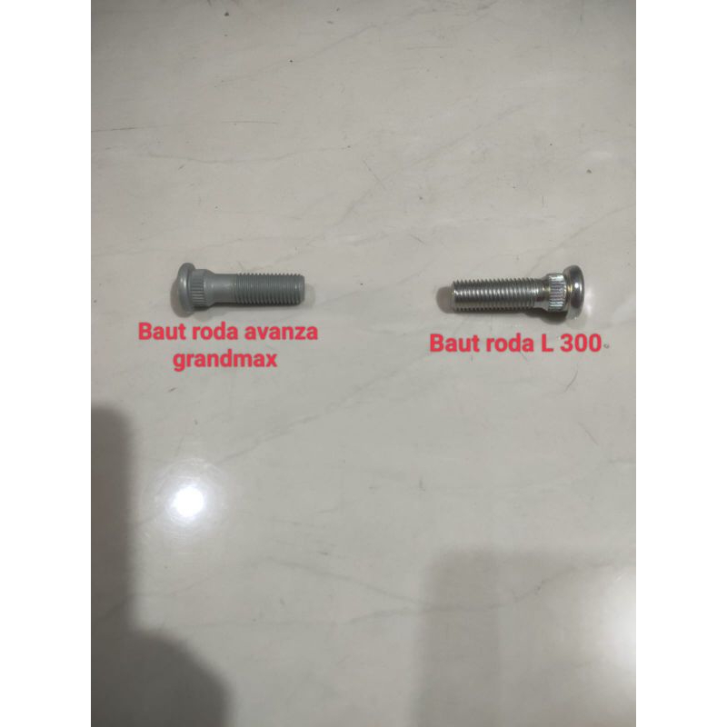 Baut roda AVANZA XENIA GRANDMAX, L 300DRAT1,5 PANJANG 46 MM ORI