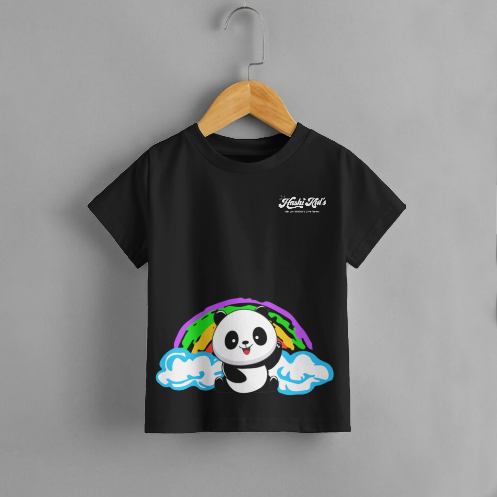 Kaos Anak Rainbow Panda - Atasan Anak Laki Laki Dan Perempuan