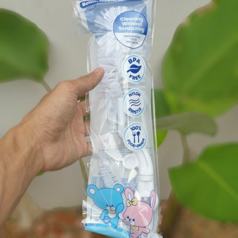 2 in 1 Sikat Botol &amp; Dot Foldable Bottle Brush CUSSONS 2in1 Bottle Brush Sikat Botol