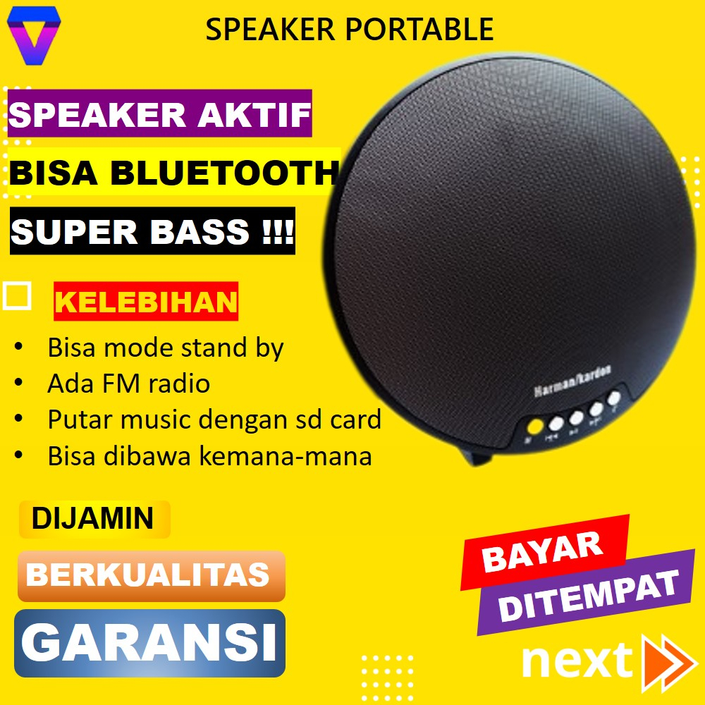 SPEAKER AKTIF BLUETOOTH ONYX SPIKER WIRELESS SPEKER PERTABLE SUPER BASS HIGH QUALITY SOUND JS184