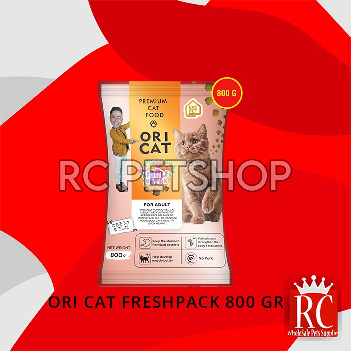 Makanan Kucing Ori Cat Food Adult Kitten Dewasa Freshpack 800 Gram