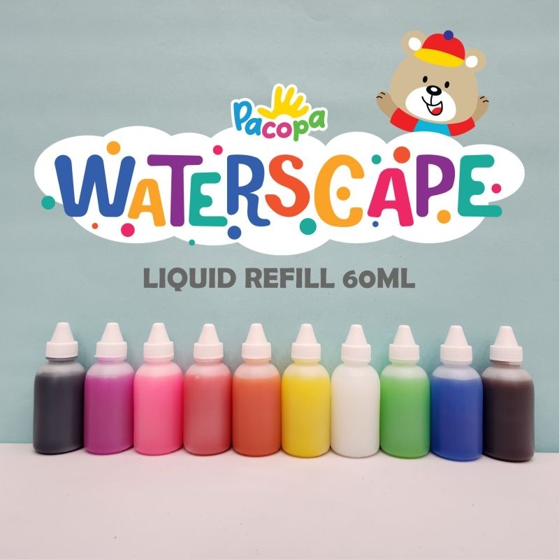 [PACOPA] Mainan Edukasi Waterscape Mainan Jelly Ajaib REFILL Cairan Warna dan Bubuk