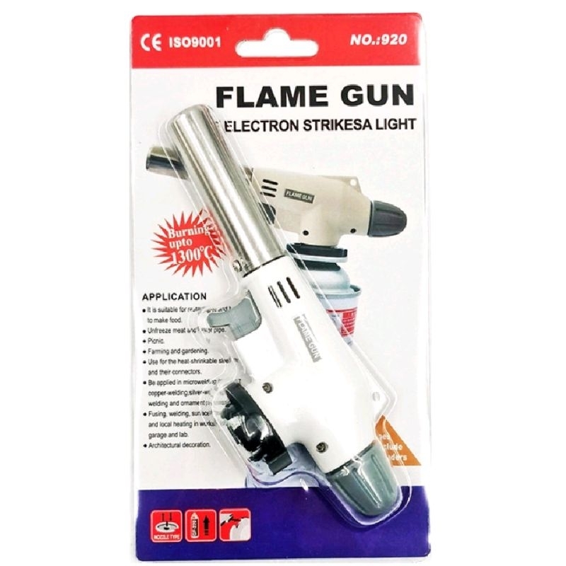 Gas Torch Head Flame Gun kepala alat las portable Barbeque Camping