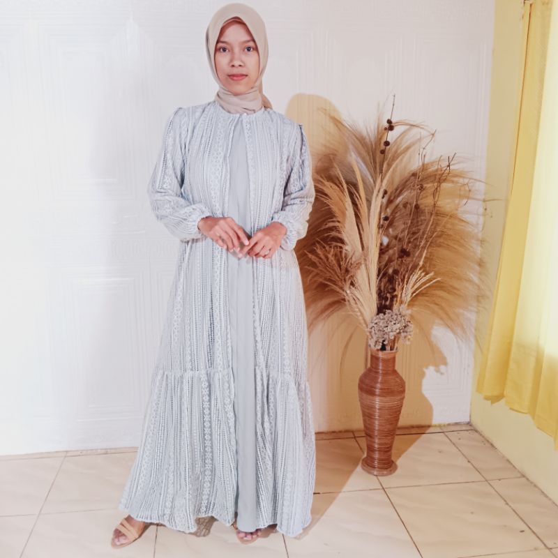 gamis brokat terbaru