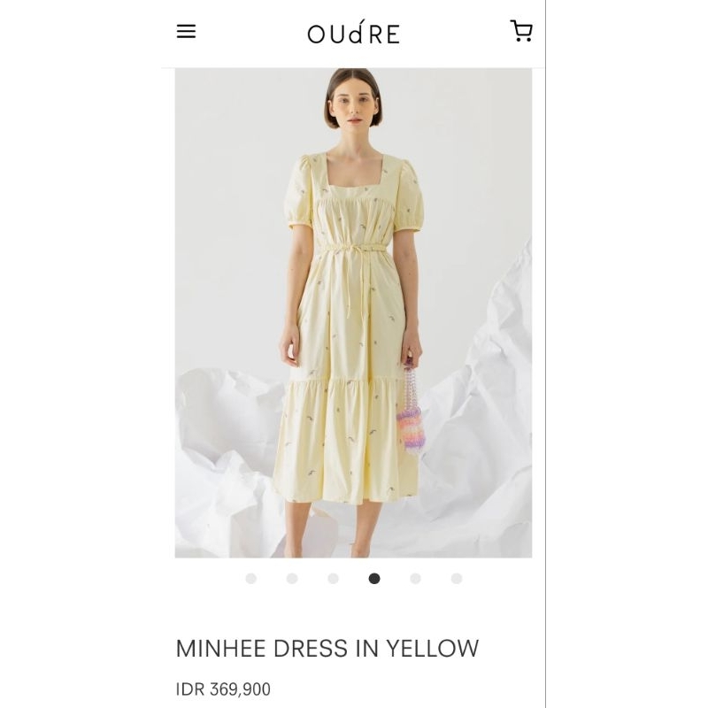 Oudree Minhee Dress Yellow NWT