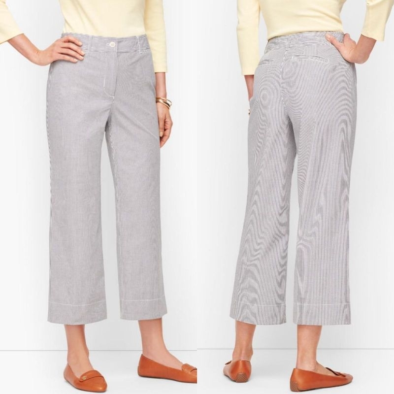 Talb*ts wide leg crop chino (sz PETITE)