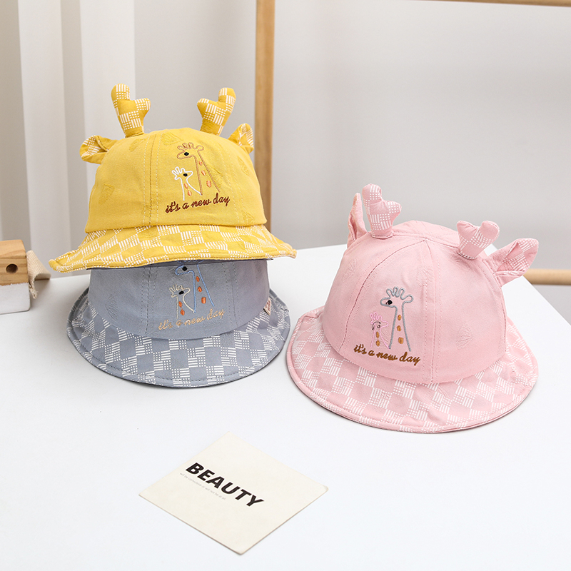 3-9 bulan Topi Bucket Anak Model Pattern New Day