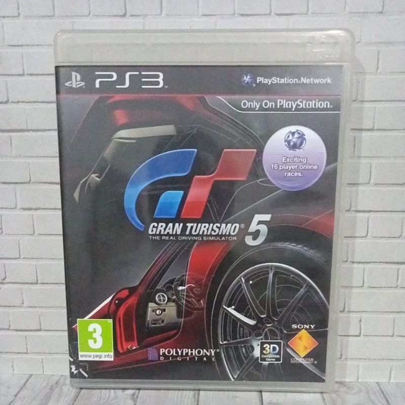 BD CD KASET ORIGINAL PS3 Gran Turismo 5 USA Bahasa Inggris box dan Cover Original
