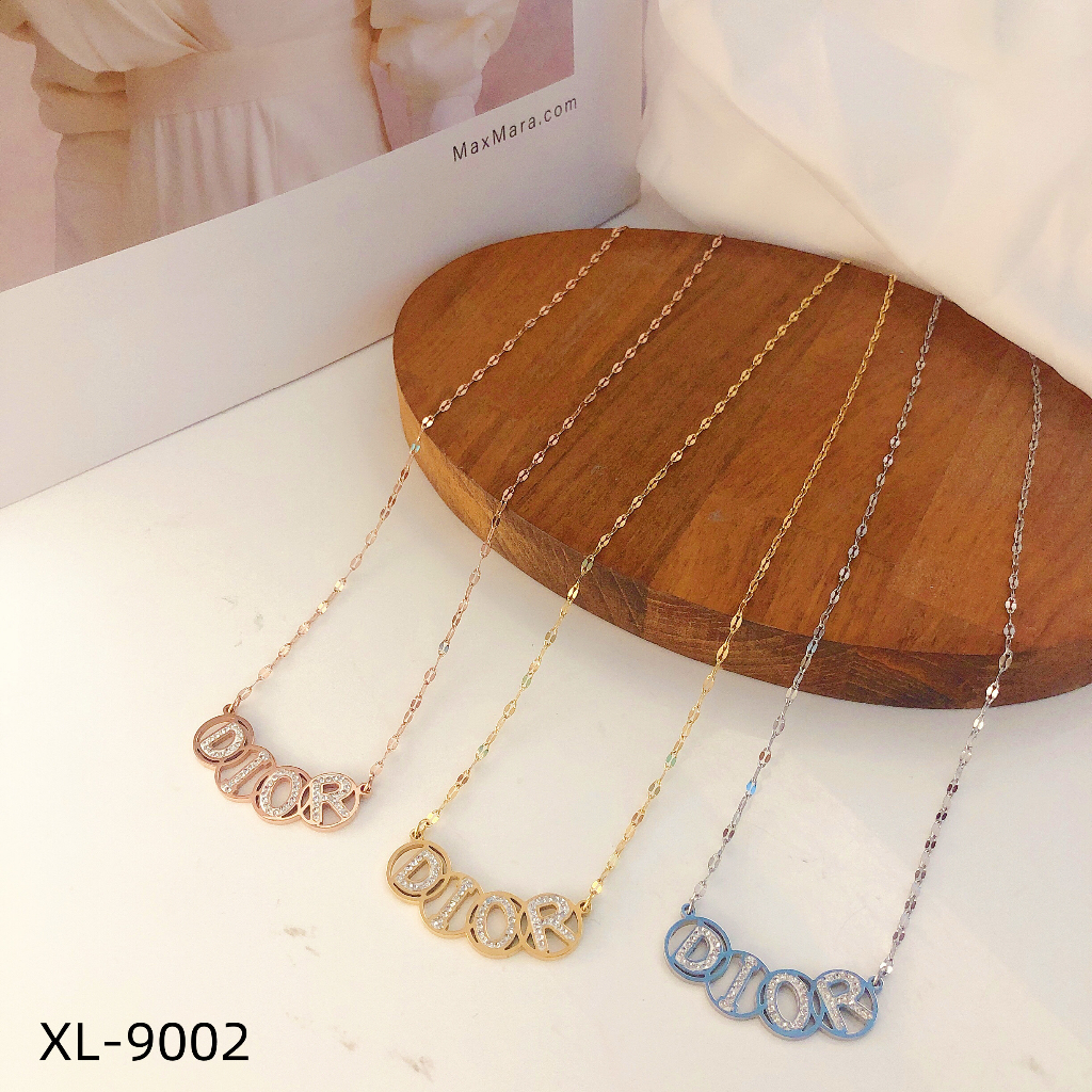 Kalung Titanium Permata Perhiasan Fashion 9002