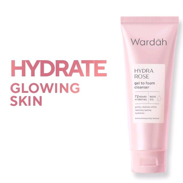 Wardah Hydra Rose Gel to Foam Cleanser 100 ml