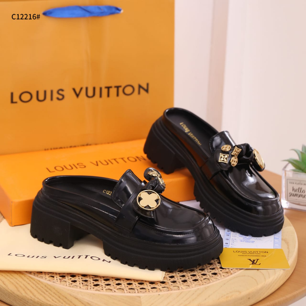 Loafer Patent Leather Women Mules C12216