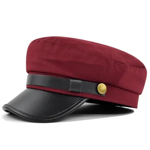 Topi Pria terbaru- Sailorman Army-Topi Pelaut- Leather Cap- Cadet Military-topi Ariel-Korean style.