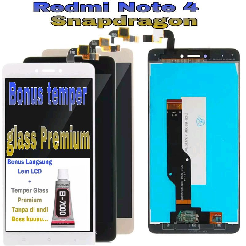 LCD Redmi Note 4x - Redmi Note 4 [ Snapdragon ] + Touchscreen Fullset Xiomi Komplit
