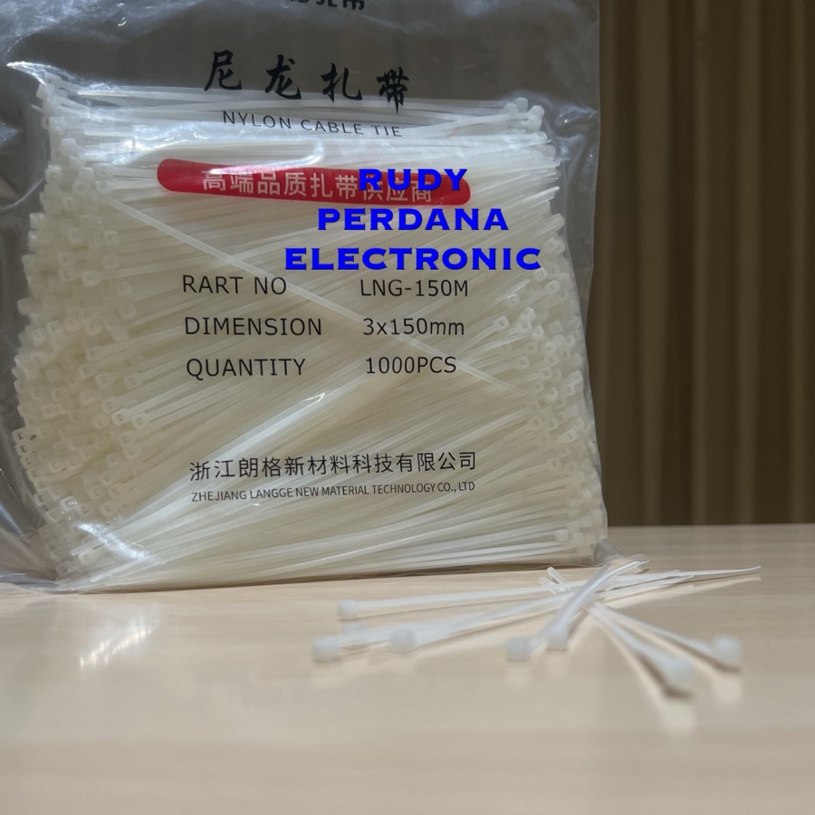 NYLON CABLE TIE KABEL TIES NILON 3x150MM 3 x 150 MM 15 CM