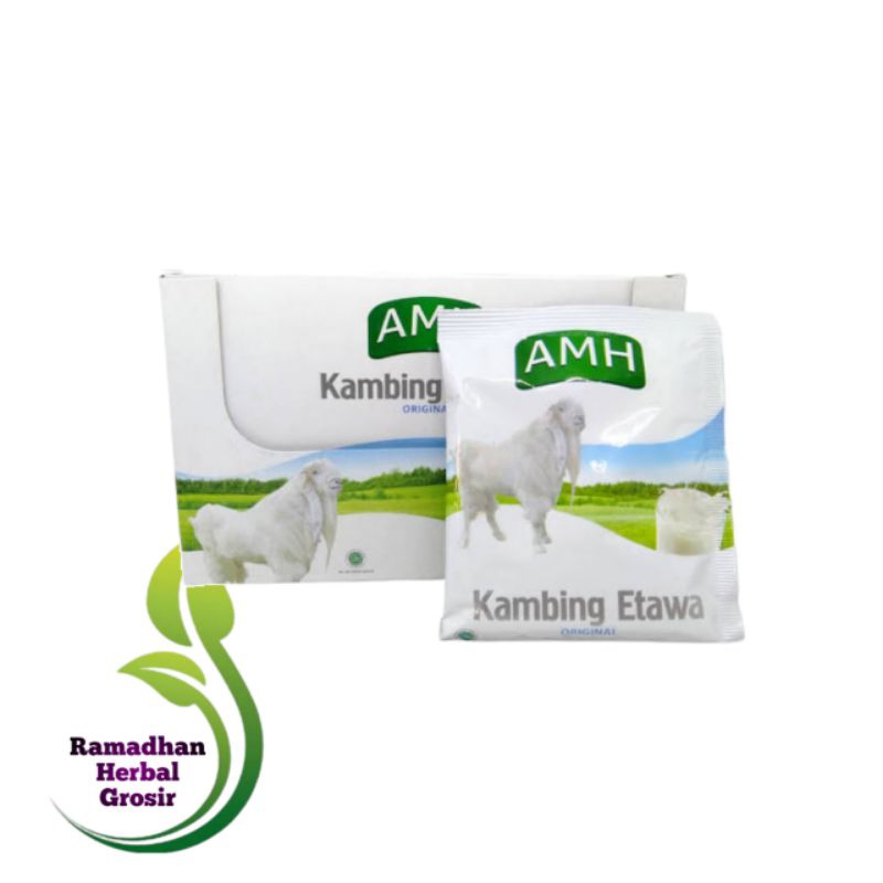 

Susu Bubuk Etawa Kambing AMH Rasa FULL CREAM [ Kemasan Box isi 10 Sachet ]ORIGINAL