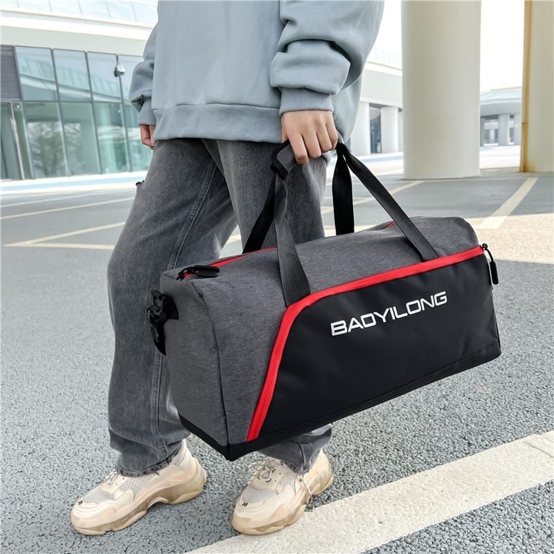 TRAVEL BAG DUFFEL / TAS TRAVEL BESAR ANTI AIR / PORTABLE GYM BAG / TAS FITNESS / TAS HAND CARRT  / TAS MUDIK KAPASITAS BESAS