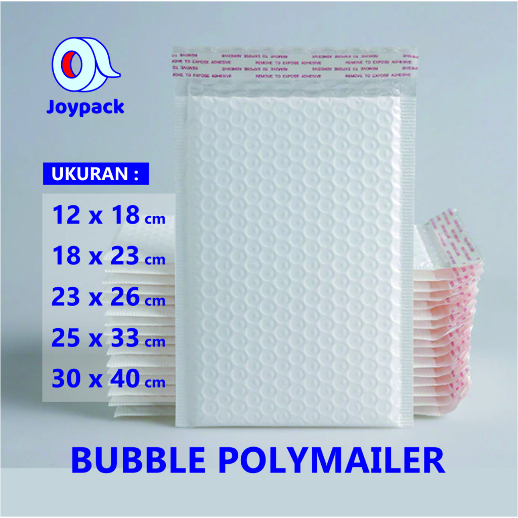 

Amplop BubbleMailer Putih - Bubble Packing - Polymailer Bubble Putih Bubblemailer
