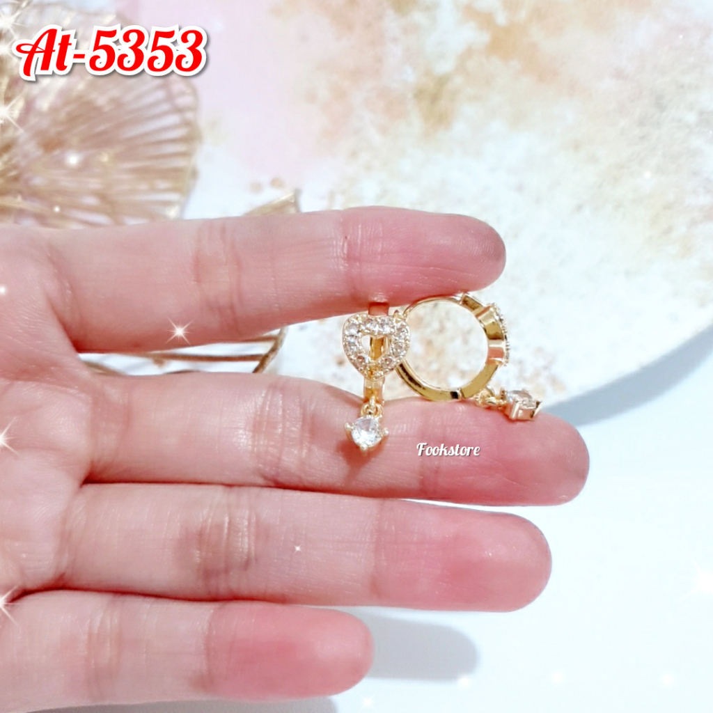 ANTING CLIP DEWASA PERHIASAN FASHION KOREA ANTI ALERGI /AT-5353