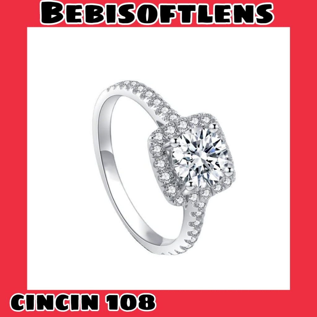 Cincin 108 Tembaga Lapis S925 Fashion Cincin Unik Lucu Keren / BB