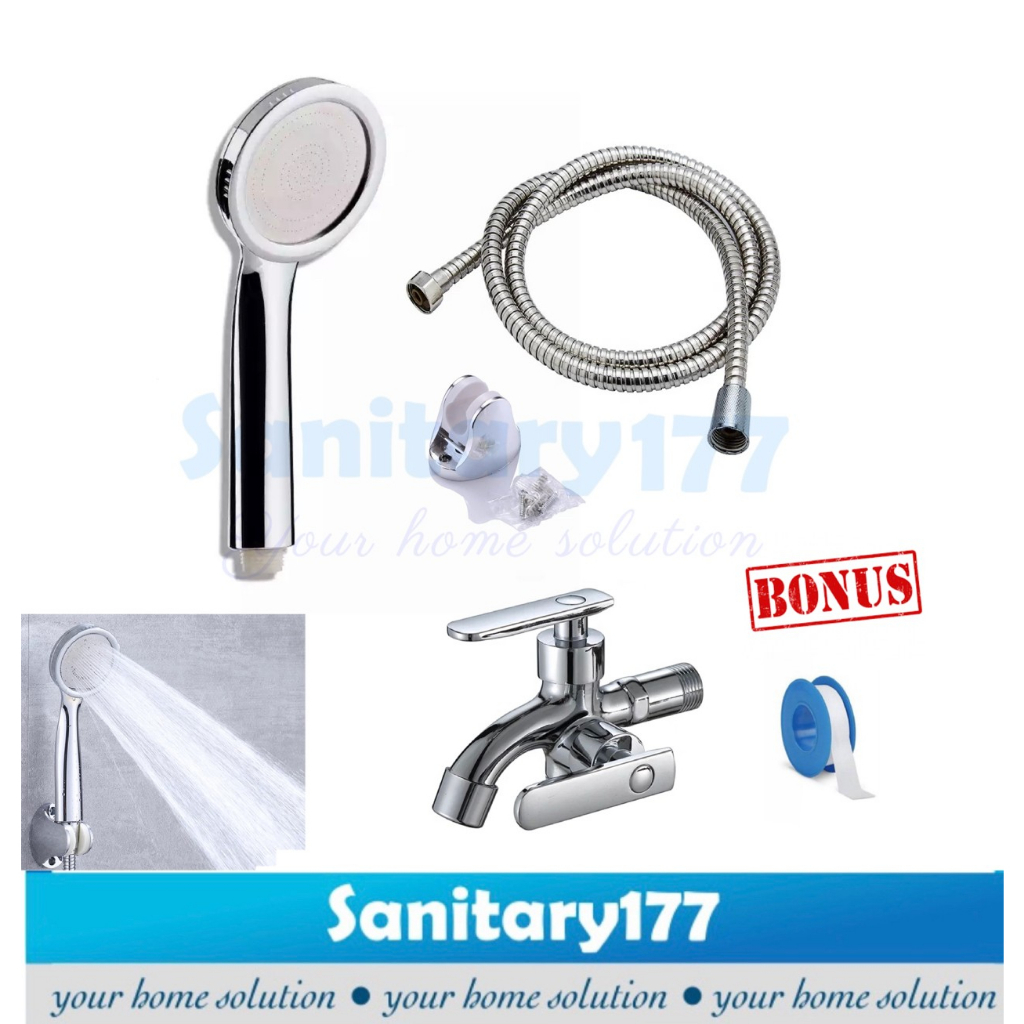 termurah Paket Super Shower Hemat Air Murah 9959FF- HandShower Tekanan Turbo Semprotan Hand shower