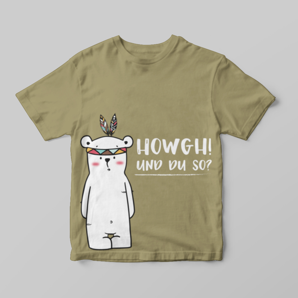 Kaos Anak Indian Snow Bear - Atasan Anak Laki Laki Dan Perempuan