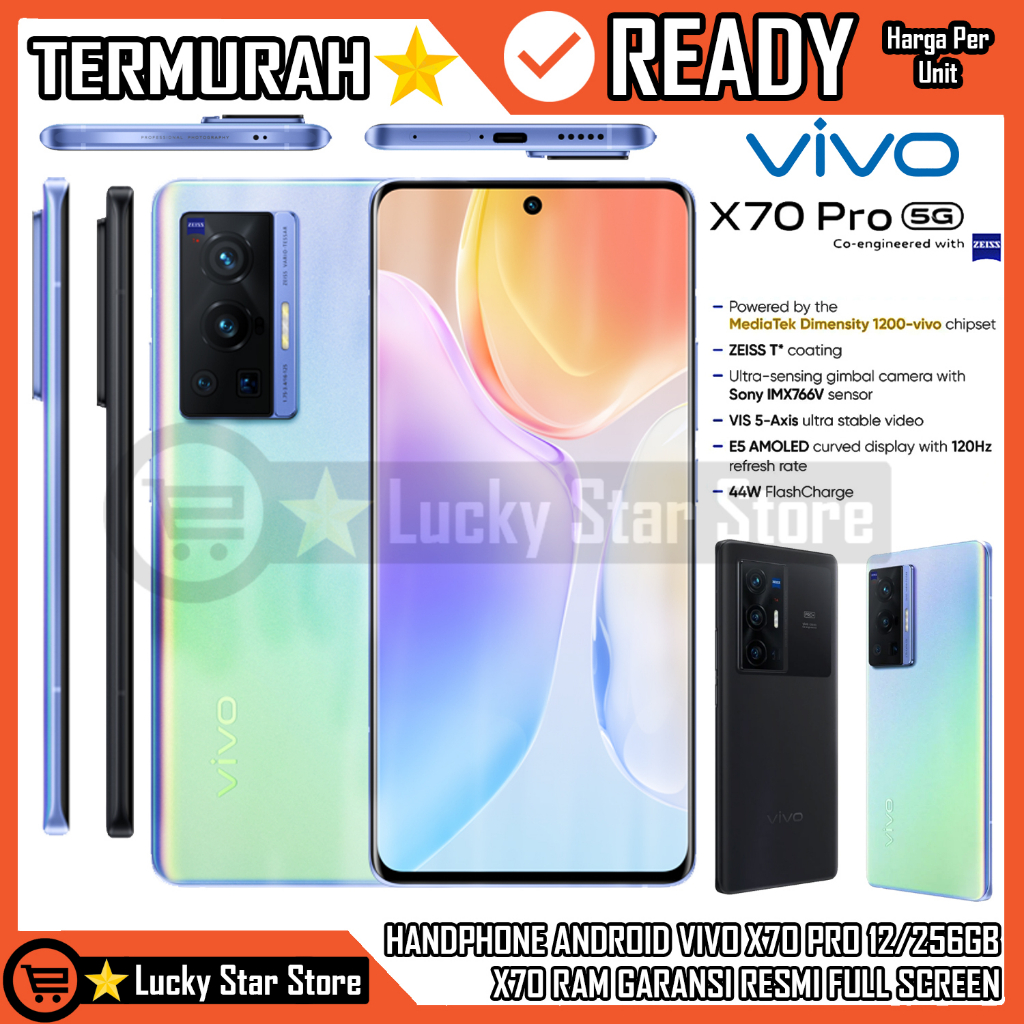 GADGET SMARTHPONE HP TELPON TELEPON GENGGAM TELPON GENGGAM HP LAYAR SENTUH VIVO X70 PRO RAM 12/256 G