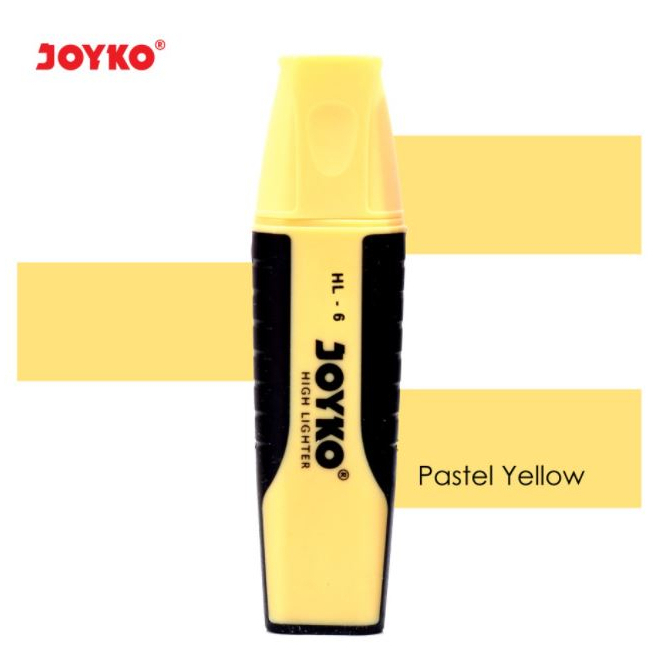 

Highlighter Highliter Penanda Berwarna Joyko Warna PASTEL KUNING PASTEL HL 6